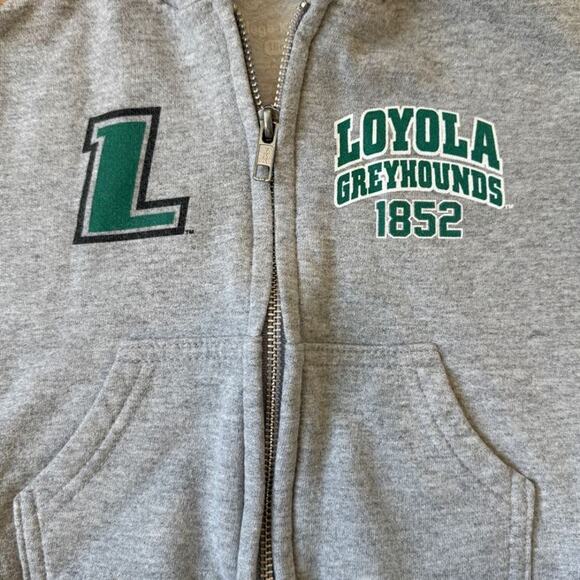 Loyola Greyhounds Baby Hoodie Toddler Sweatshirt 18M Zip Up Gray NCAA Team Gear - Picture 3 of 7